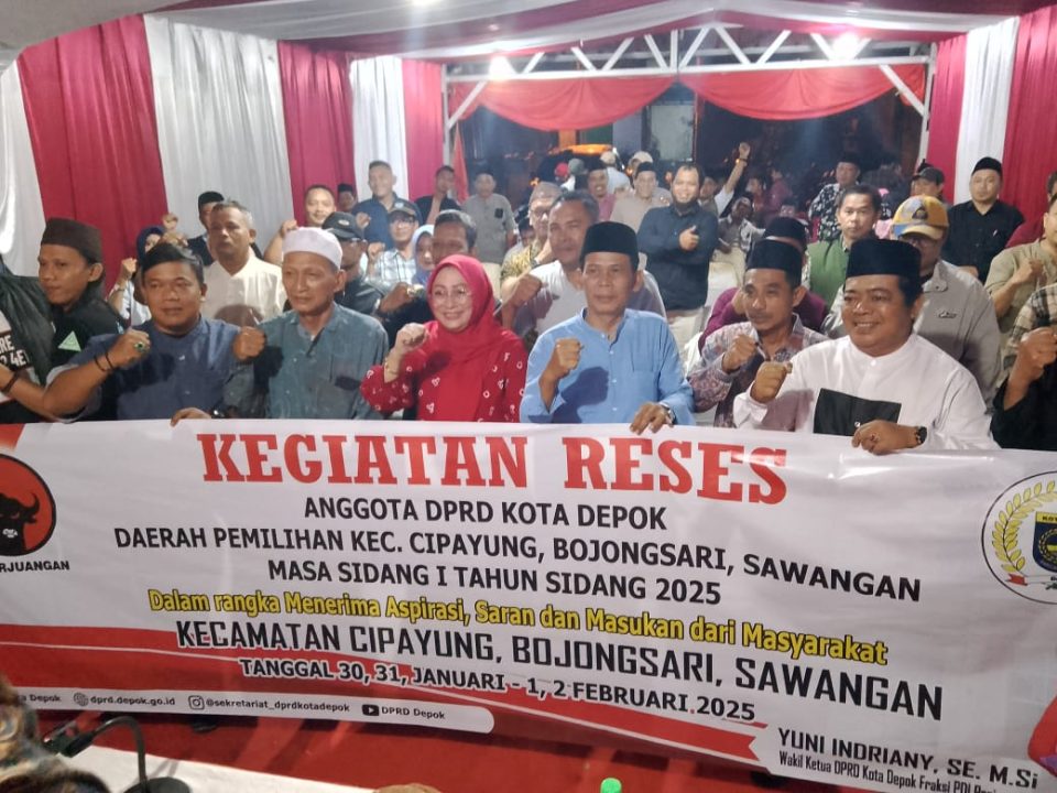 Wakil Ketua DPRD Yuni Indriany Adakan Reses di Pasir Putih, Sawangan, Ini Aspirasinya